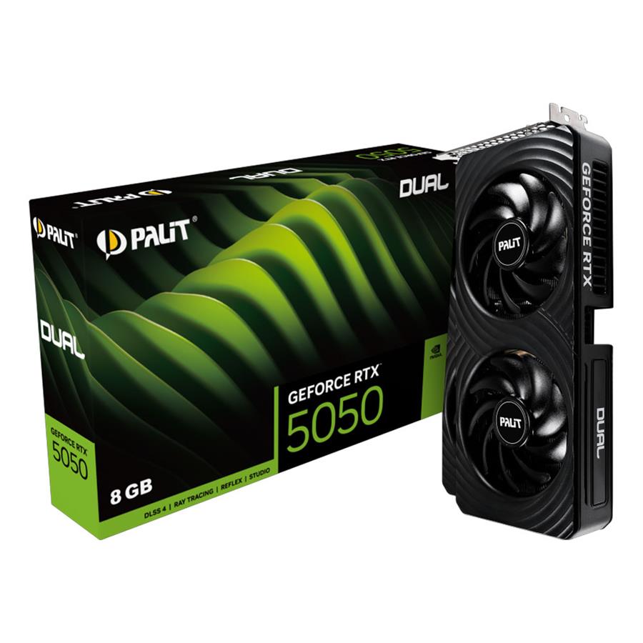 Placa de Video Palit Nvidia Geforce RTX 5050 Dual 8Gb GDDR6
