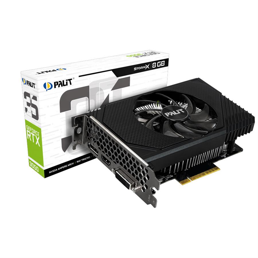 Placa De Video Palit Nvidia Geforce RTX 3050 Stormx 8Gb Gddr6