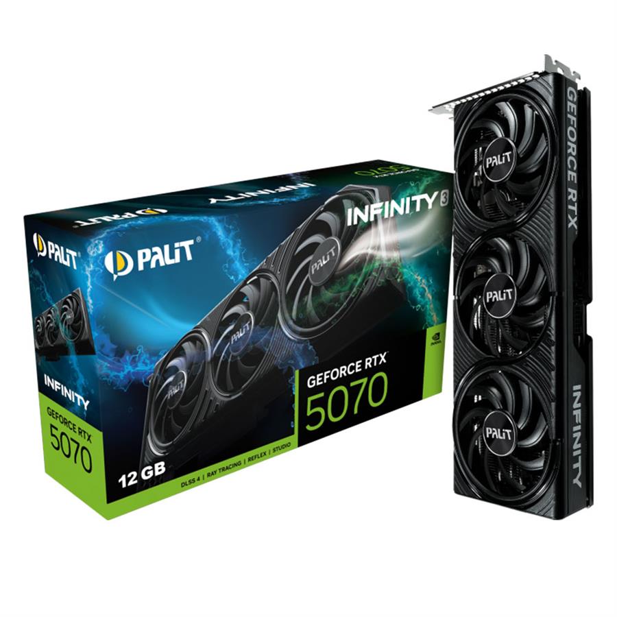 Placa de Video Palit Nvidia Geforce RTX 5070 Infinity 3 12Gb GDDR7